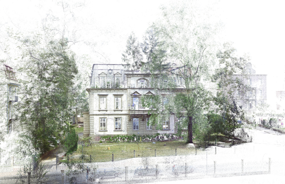 Kern & Toth, Laserscan der Fassaden der Villa Quisisana in der Prinzregentenstraße in Bad Kissingen<br />Laserscanner Faro Focus